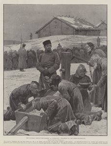 The Russian Convict Settlement in Saghalien, Prisoners in the Exercise-Ground